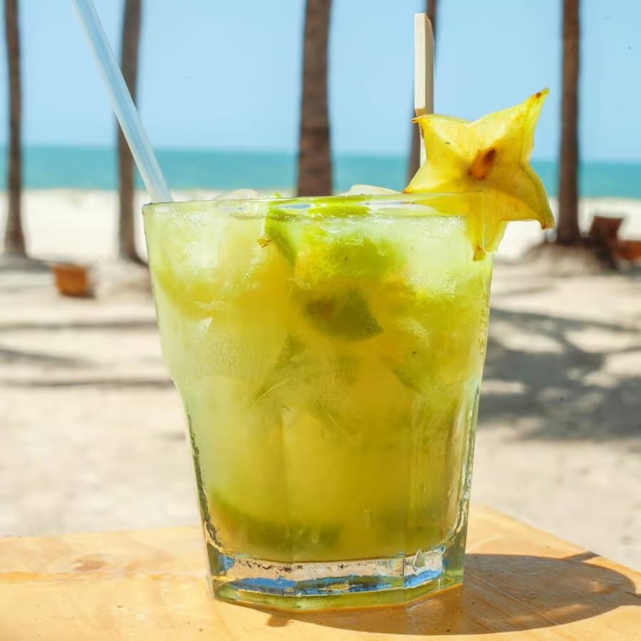 Caipiroska de limão com Vodka Importada