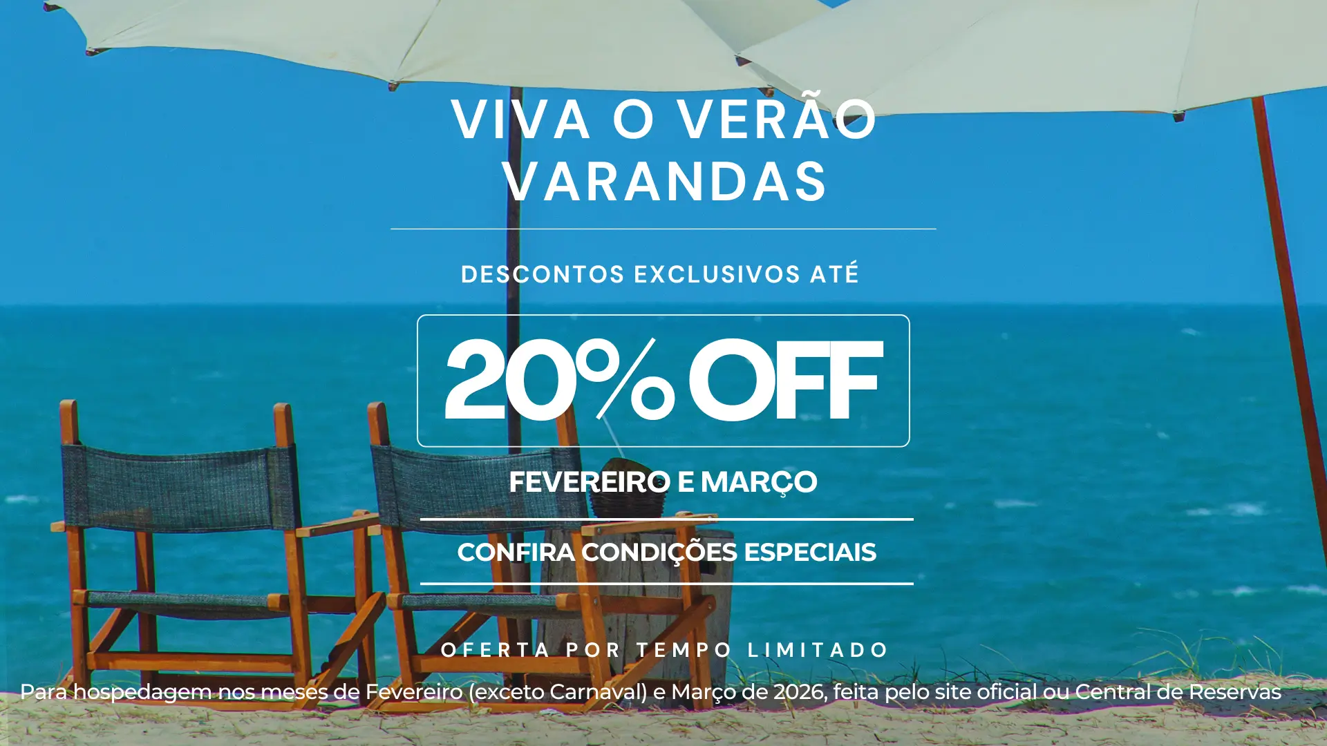 Banner de promoção de verão do varandas com redirecionamento para landingpage