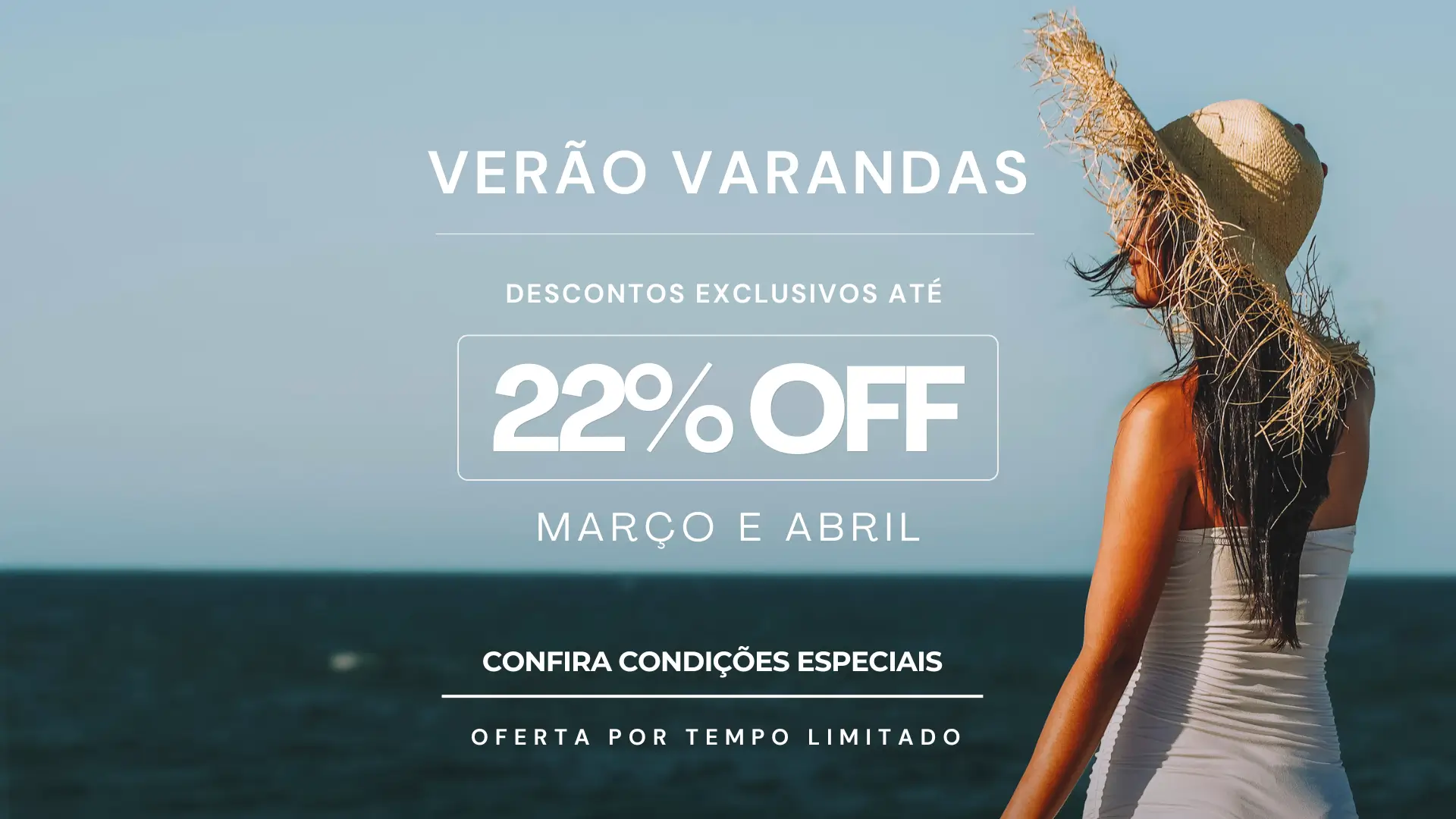 Banner de promoção de verão do varandas com redirecionamento para landingpage
